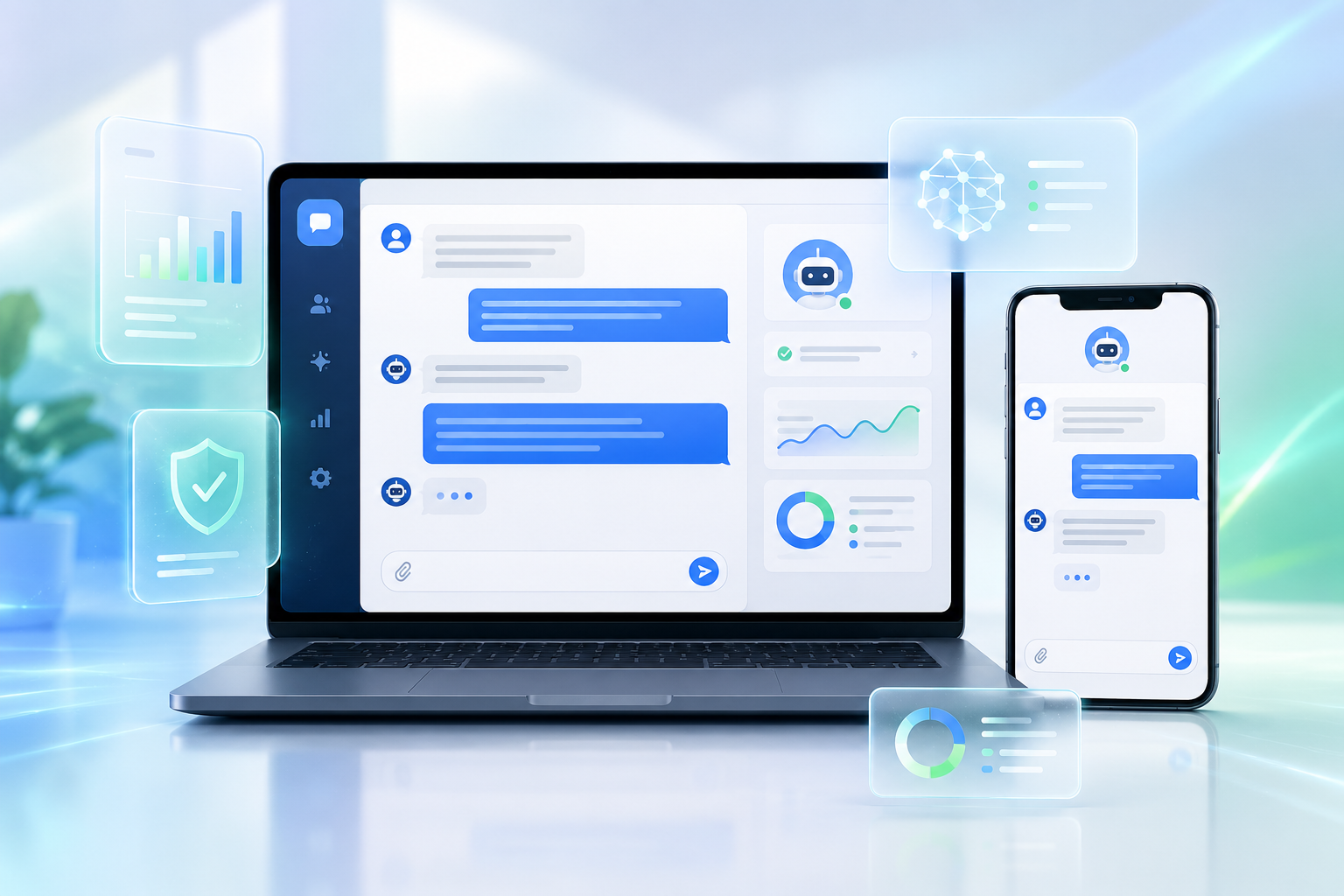 Chatbot hero visual